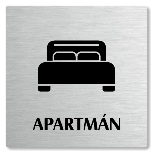 Apartmán, 100x100mm, stříbrná, Nevada
